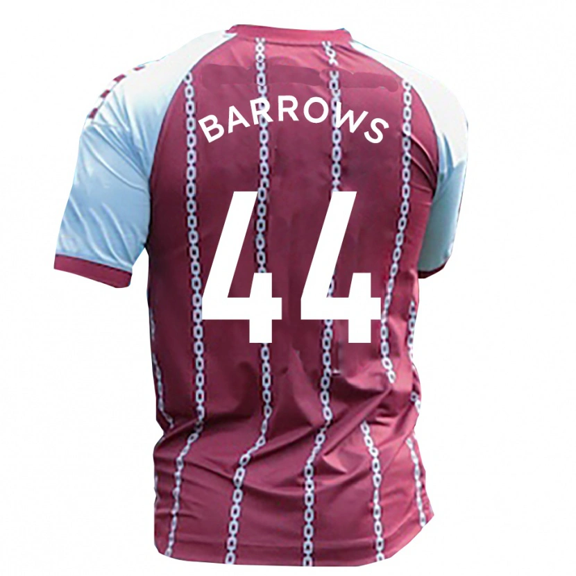 Danxen Niño Camiseta Ross Barrows #44 Azul Celeste Rojo Óxido 1ª Equipación 2025/26 La Camisa