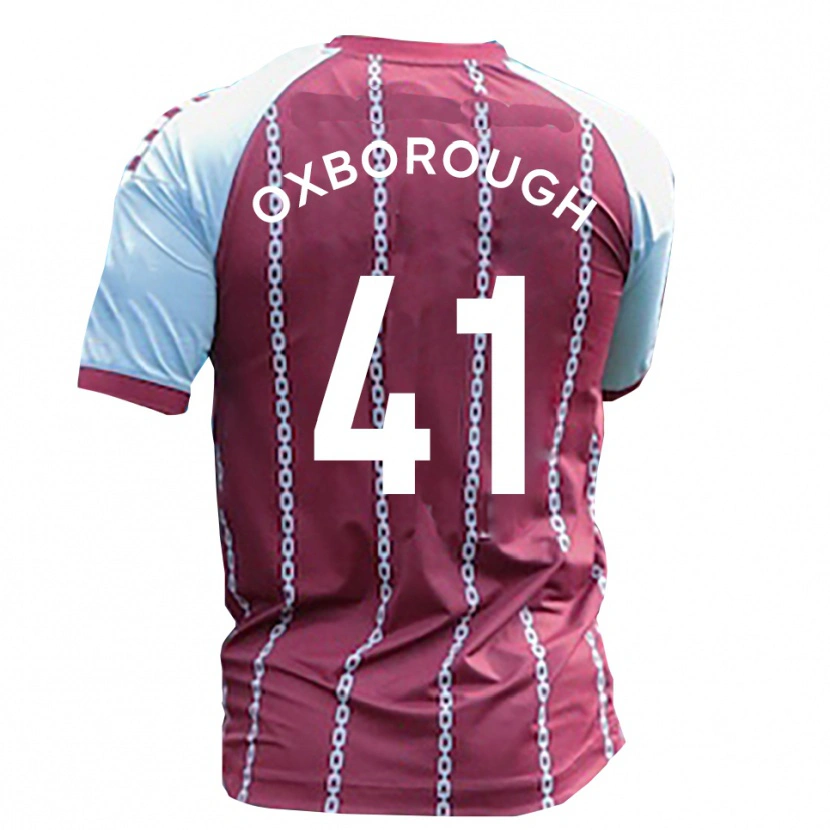 Danxen Niño Camiseta Ewan Oxborough #41 Azul Celeste Rojo Óxido 1ª Equipación 2025/26 La Camisa