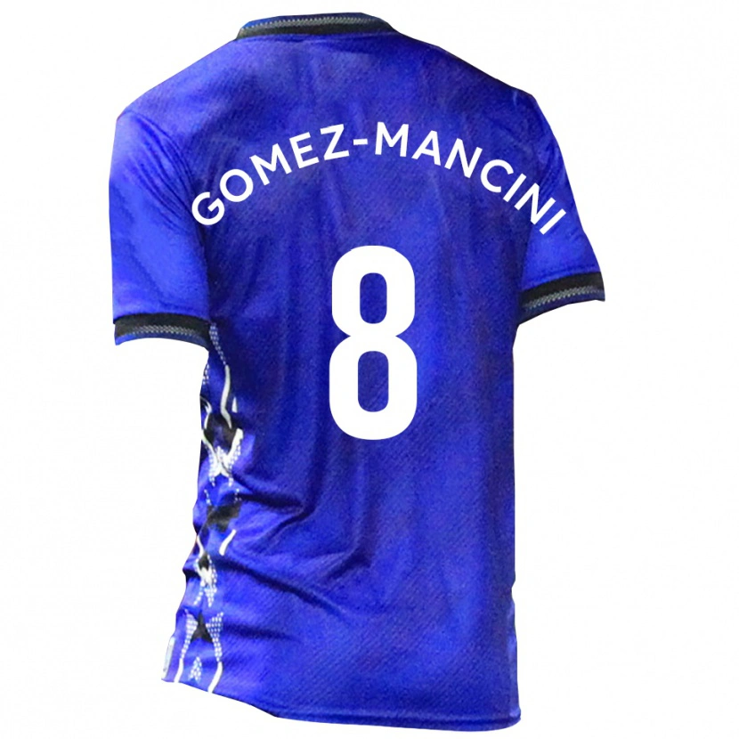 Danxen Niño Camiseta Anthony Gomez-Mancini #8 Azul Blanco 1ª Equipación 2025/26 La Camisa