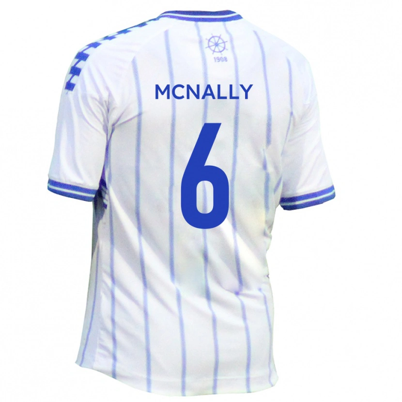 Danxen Niño Camiseta Reiss Mcnally #6 Blanco Azul 1ª Equipación 2025/26 La Camisa