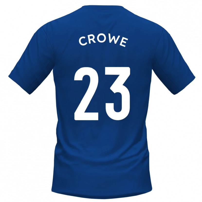 Danxen Niño Camiseta Dylan Crowe #23 Azul Blanco 1ª Equipación 2025/26 La Camisa