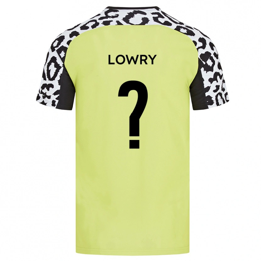 Danxen Niño Camiseta Alisha Lowry #0 Amarillo Fluorescente 1ª Equipación 2025/26 La Camisa