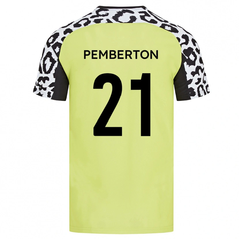 Danxen Niño Camiseta Tre Pemberton #21 Amarillo Fluorescente 1ª Equipación 2025/26 La Camisa