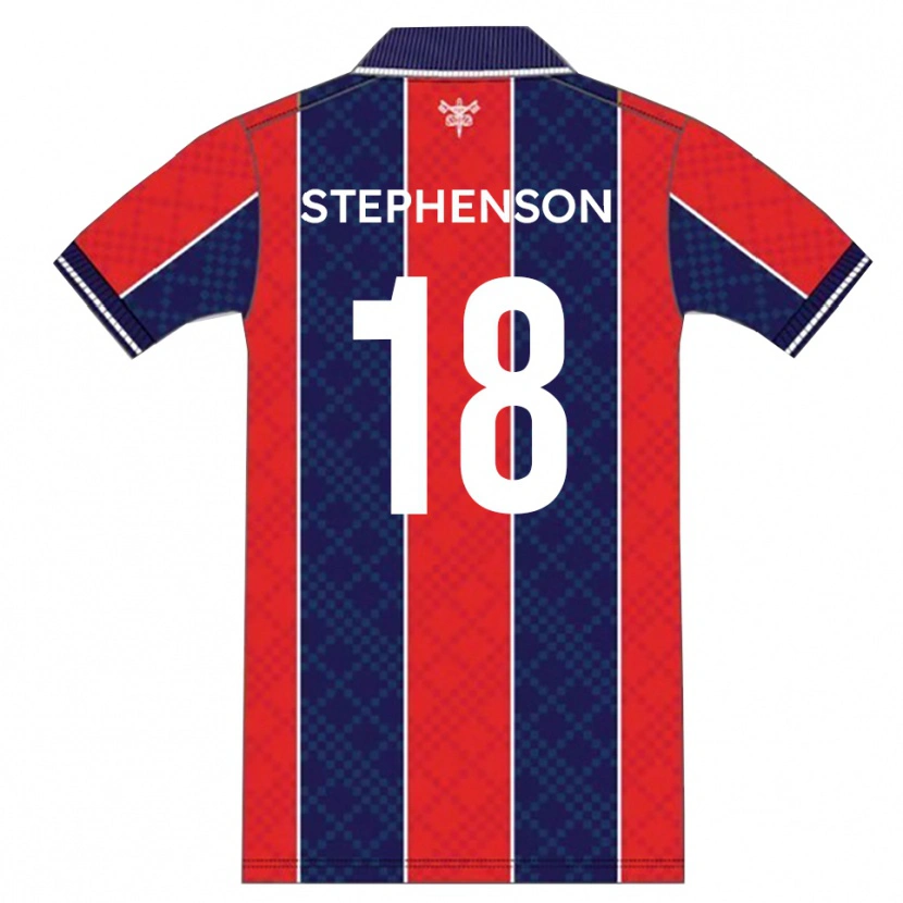 Danxen Niño Camiseta Dylan Stephenson #18 Rojo Azul Marino 1ª Equipación 2025/26 La Camisa