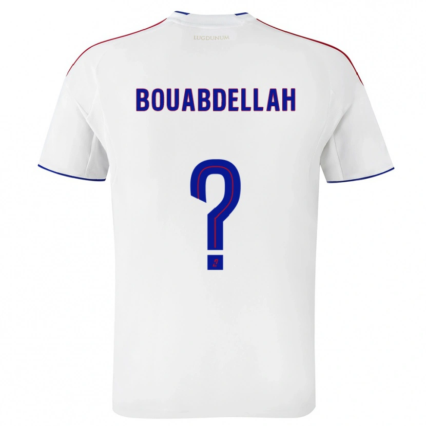 Danxen Niño Camiseta Jalis Bouabdellah #0 Blanco Rojo 1ª Equipación 2025/26 La Camisa