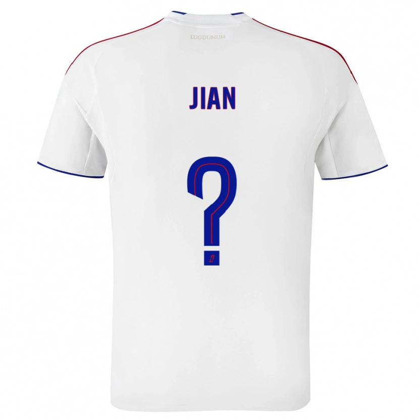 Danxen Niño Camiseta Tao Jian #0 Blanco Rojo 1ª Equipación 2025/26 La Camisa