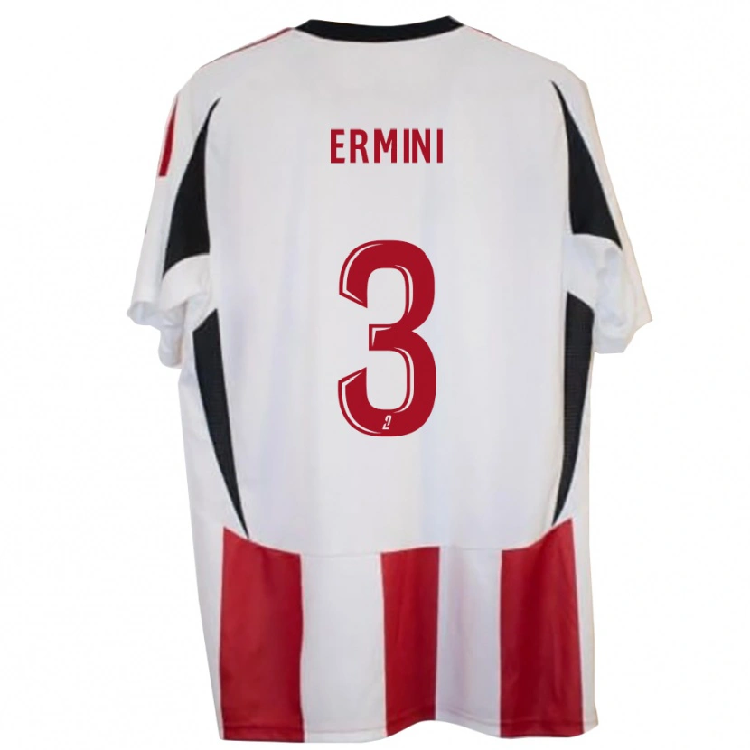 Danxen Niño Camiseta Nino Ermini #3 Rojo Azul 1ª Equipación 2025/26 La Camisa
