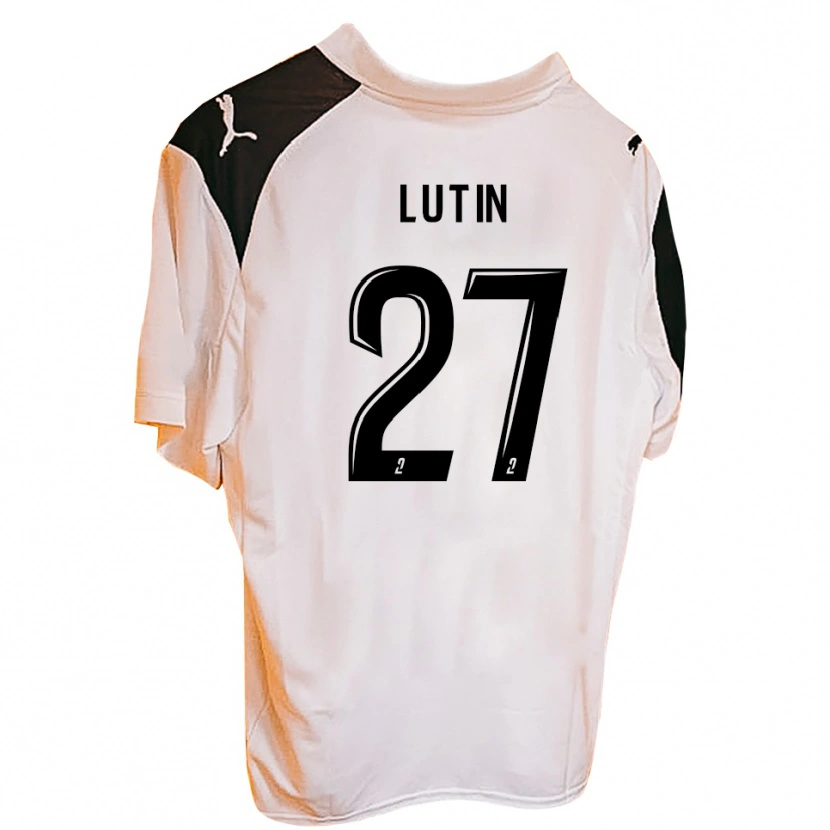 Danxen Niño Camiseta Rayan Lutin #27 Negro Blanco 1ª Equipación 2025/26 La Camisa