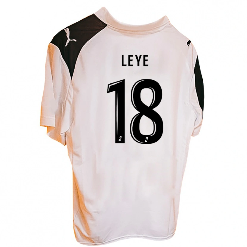 Danxen Niño Camiseta Tidiane Leye #18 Negro Blanco 1ª Equipación 2025/26 La Camisa