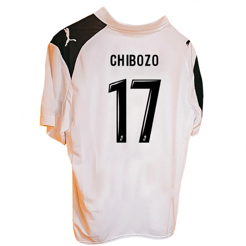 Danxen Niño Camiseta Josué Chibozo #17 Negro Blanco 1ª Equipación 2025/26 La Camisa