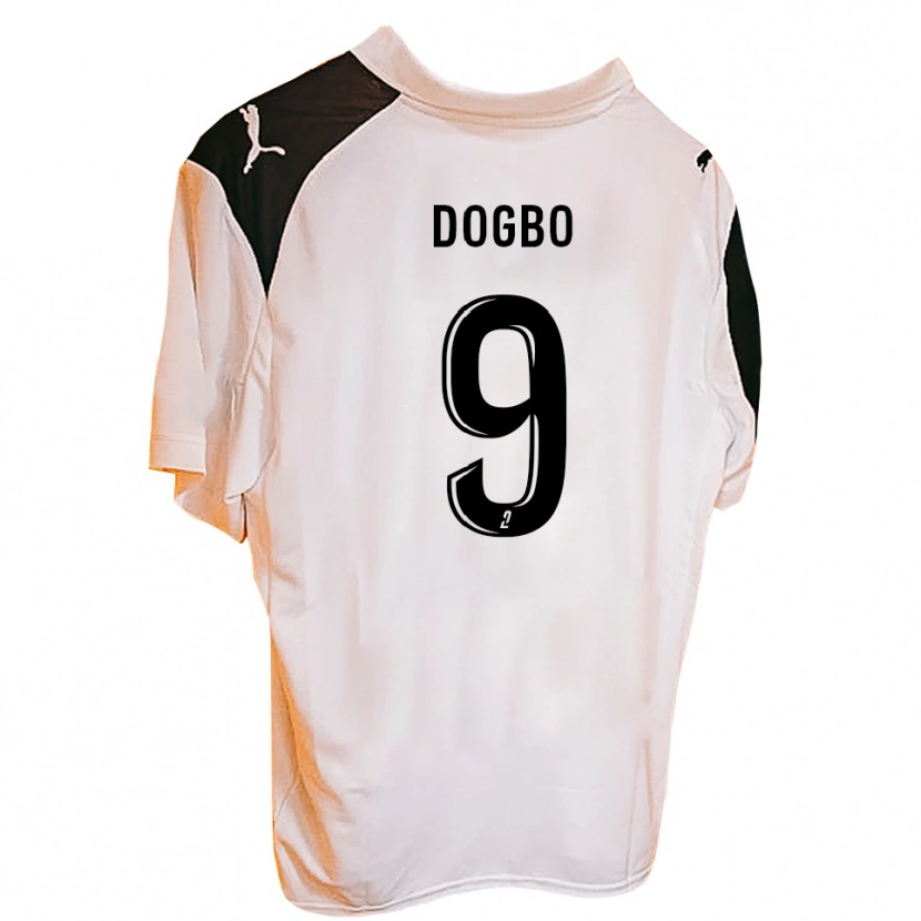 Danxen Niño Camiseta Camron Dogbo #9 Negro Blanco 1ª Equipación 2025/26 La Camisa