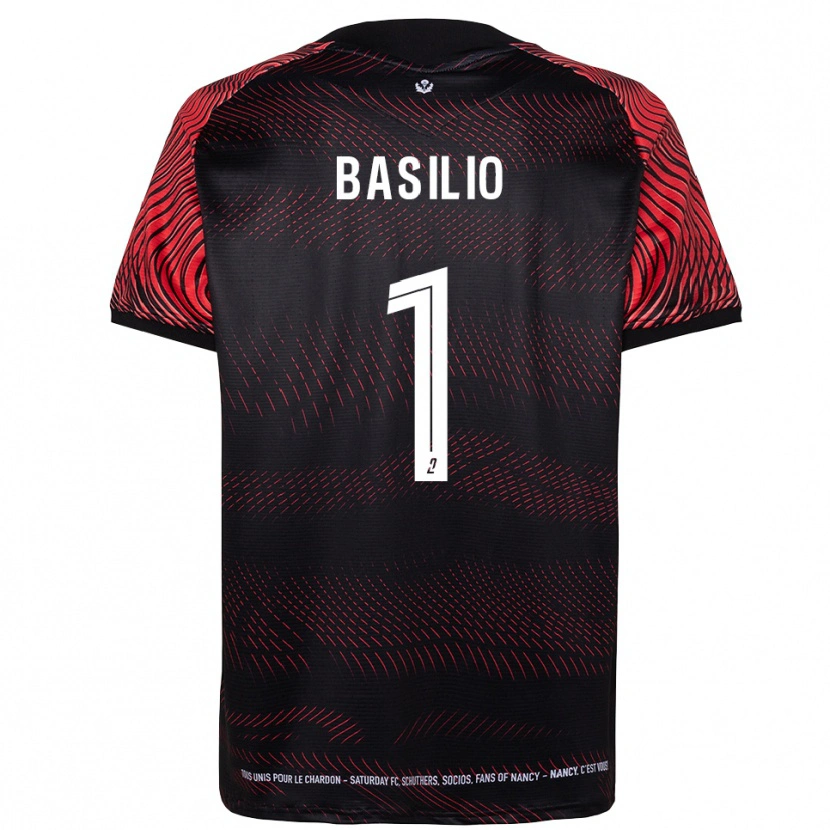 Danxen Niño Camiseta Enzo Basilio #1 Blanco Rojo 1ª Equipación 2025/26 La Camisa