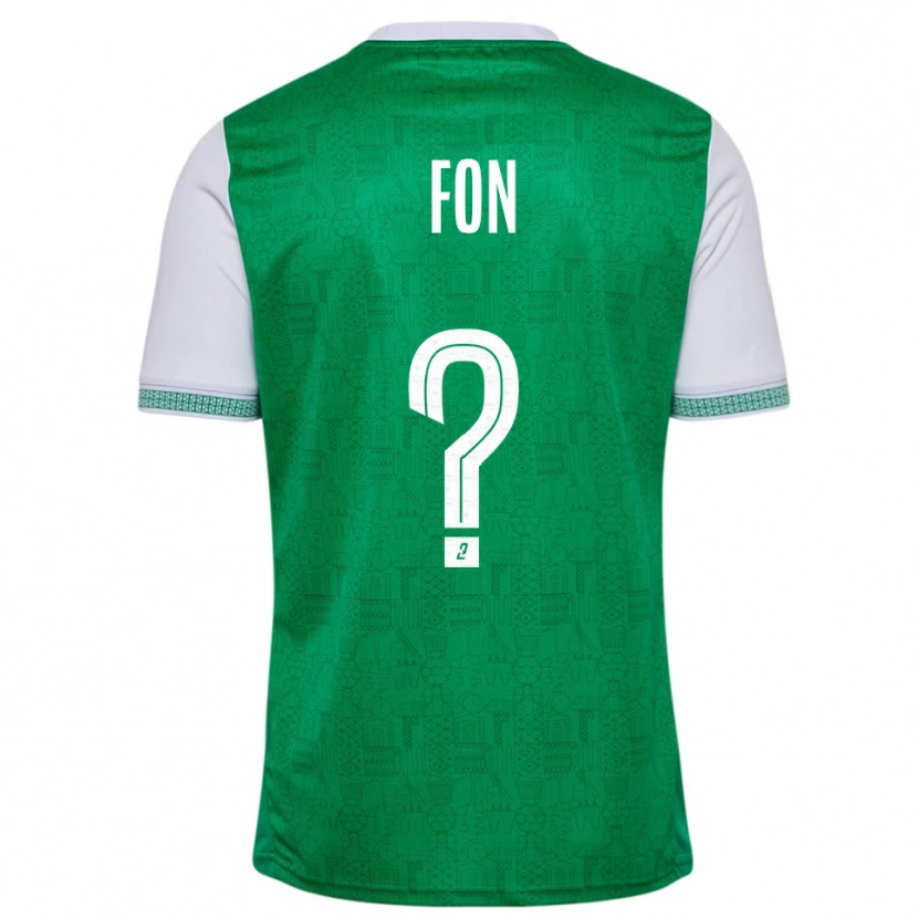 Danxen Niño Camiseta Welma Fon #0 Verde Blanco 1ª Equipación 2025/26 La Camisa