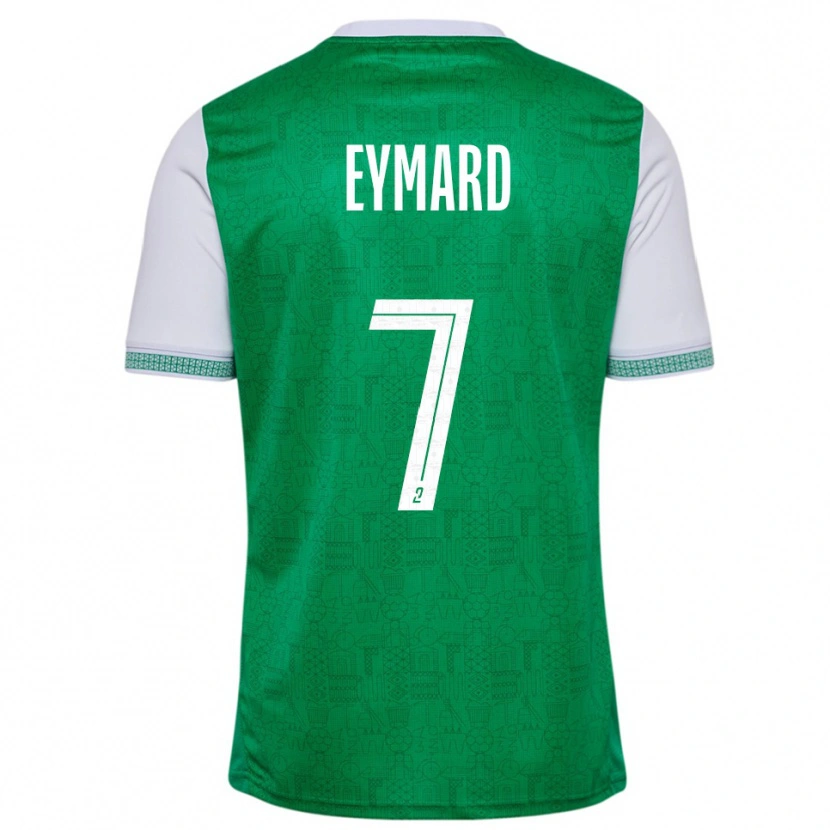 Danxen Niño Camiseta Paul Eymard #7 Verde Blanco 1ª Equipación 2025/26 La Camisa