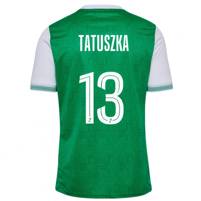 Danxen Niño Camiseta Maxence Tatuszka #13 Verde Blanco 1ª Equipación 2025/26 La Camisa