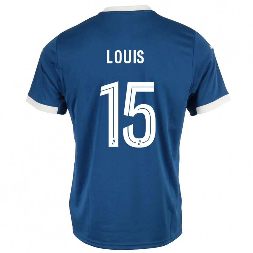 Danxen Niño Camiseta Thémis Louis #15 Azul Blanco 1ª Equipación 2025/26 La Camisa