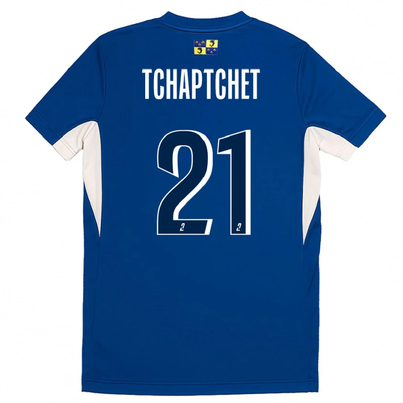 Danxen Niño Camiseta Allan Tchaptchet #21 Azul Azul Marino 1ª Equipación 2025/26 La Camisa