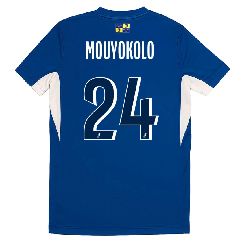 Danxen Niño Camiseta Loris Mouyokolo #24 Azul Azul Marino 1ª Equipación 2025/26 La Camisa