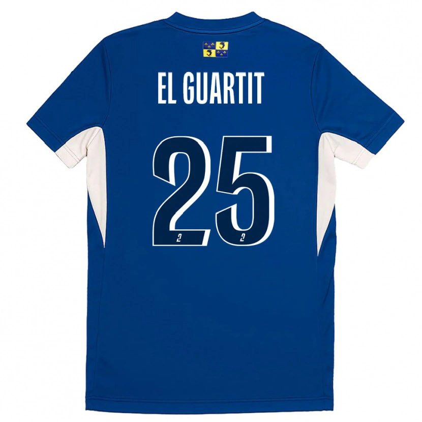 Danxen Niño Camiseta Yassine El Guartit #25 Azul Azul Marino 1ª Equipación 2025/26 La Camisa
