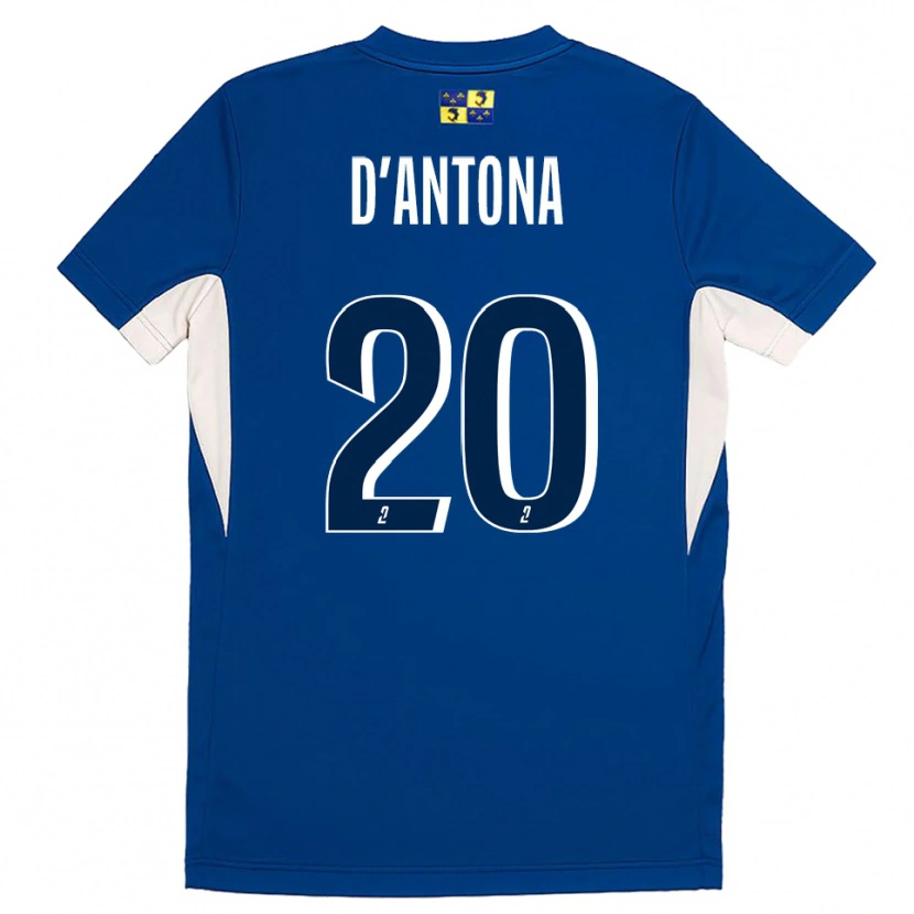 Danxen Niño Camiseta Mattéo D'antona #20 Azul Azul Marino 1ª Equipación 2025/26 La Camisa