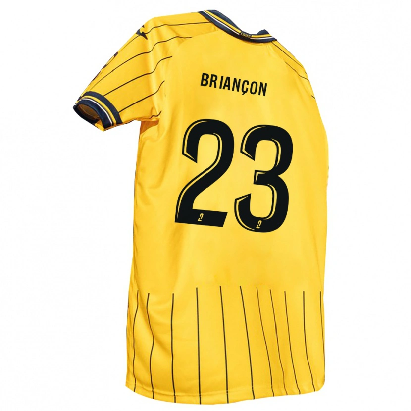 Danxen Niño Camiseta Anthony Briançon #23 Amarillo Azul Marino 1ª Equipación 2025/26 La Camisa