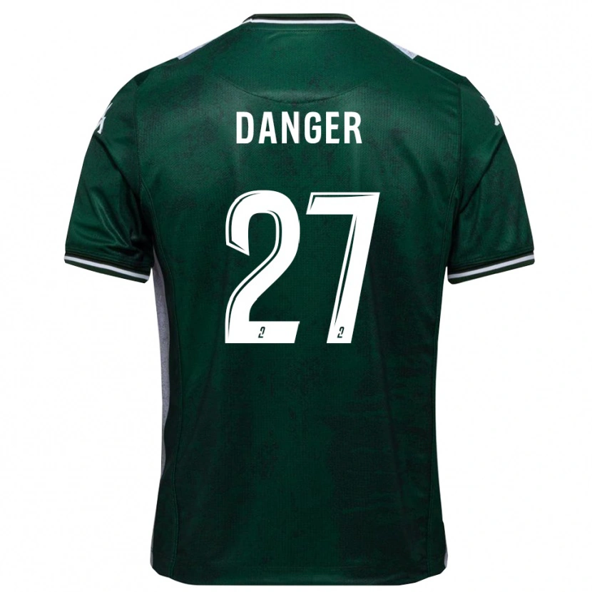 Danxen Niño Camiseta Bradley Danger #27 Verde Blanco 1ª Equipación 2025/26 La Camisa