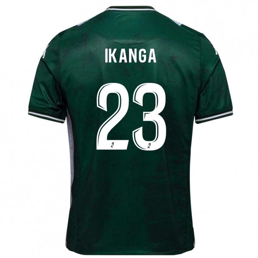 Danxen Niño Camiseta Jovany Ikanga #23 Verde Blanco 1ª Equipación 2025/26 La Camisa