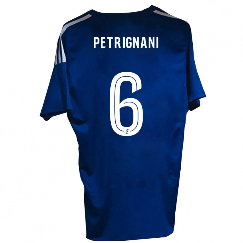 Danxen Niño Camiseta Matteo Petrignani #6 Azul Blanco 1ª Equipación 2025/26 La Camisa