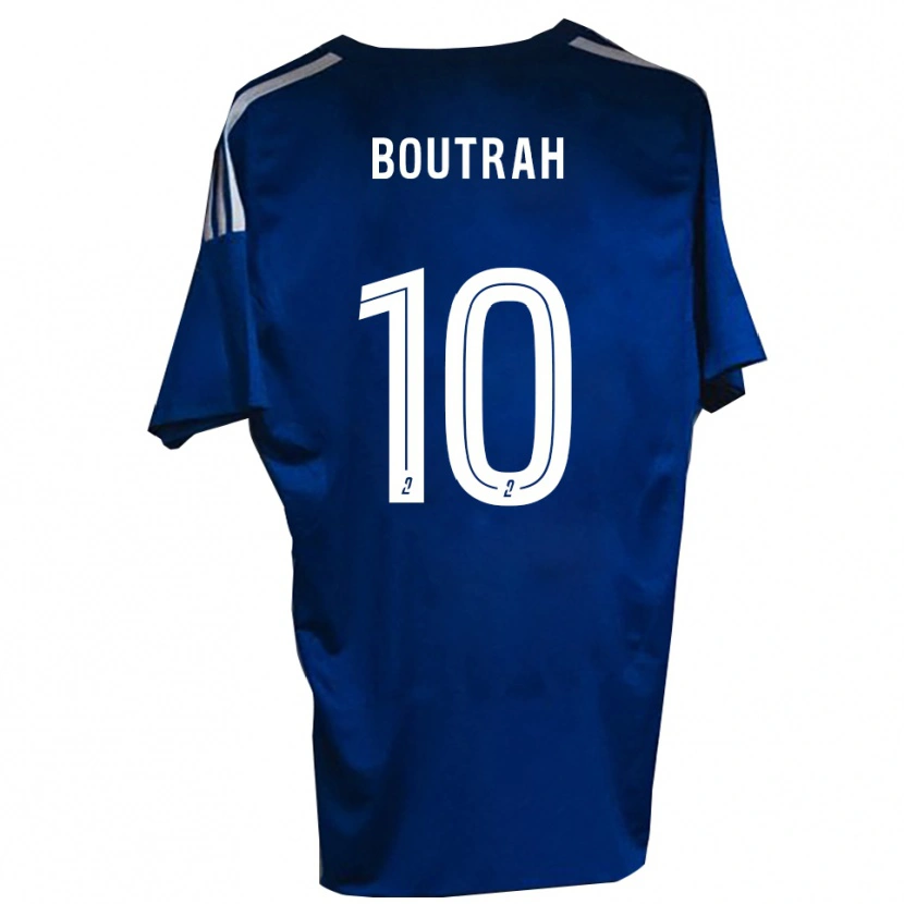 Danxen Niño Camiseta Amine Boutrah #10 Azul Blanco 1ª Equipación 2025/26 La Camisa