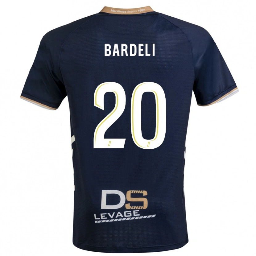 Danxen Niño Camiseta Enzo Bardeli #20 Azul Marino Oro 1ª Equipación 2025/26 La Camisa