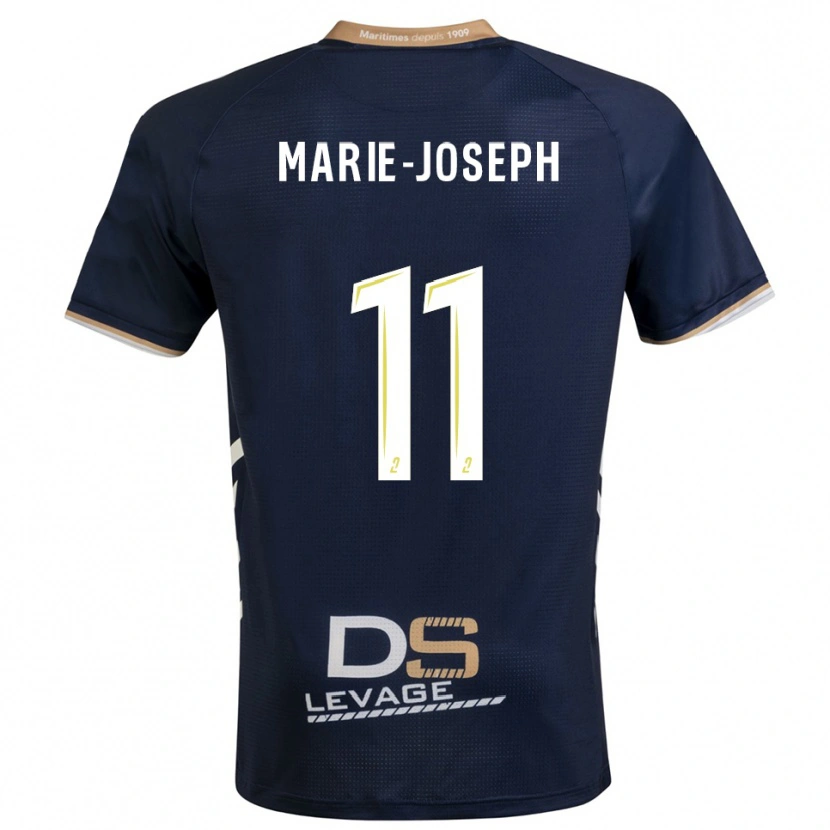 Danxen Niño Camiseta Thomas Marie-Joseph #11 Azul Marino Oro 1ª Equipación 2025/26 La Camisa