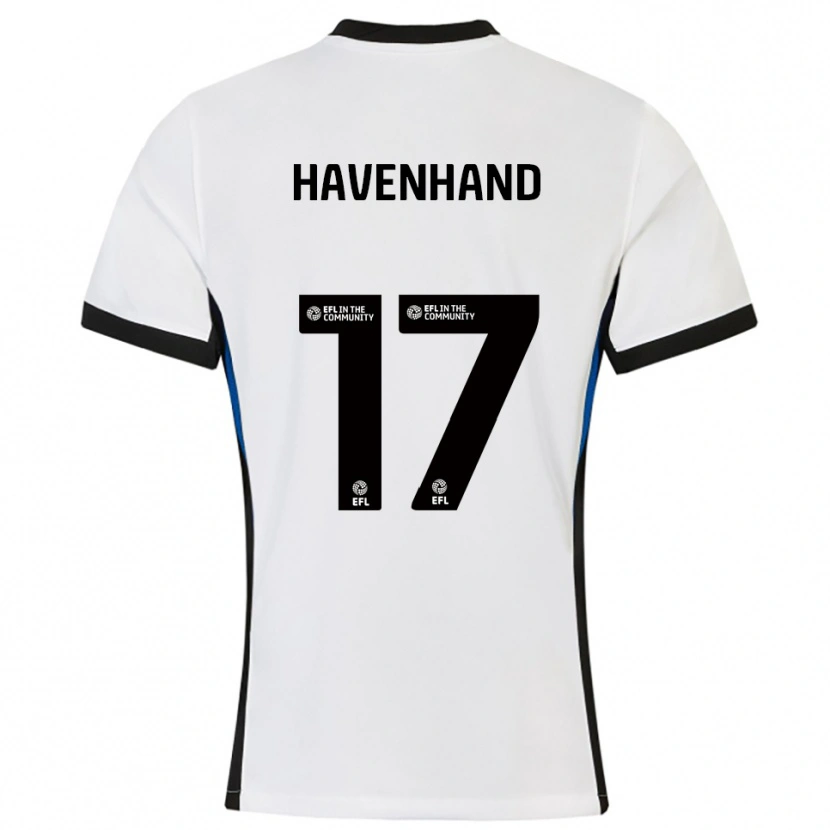 Danxen Niño Camiseta Kurtis Havenhand #17 Blanco Azul 2ª Equipación 2025/26 La Camisa