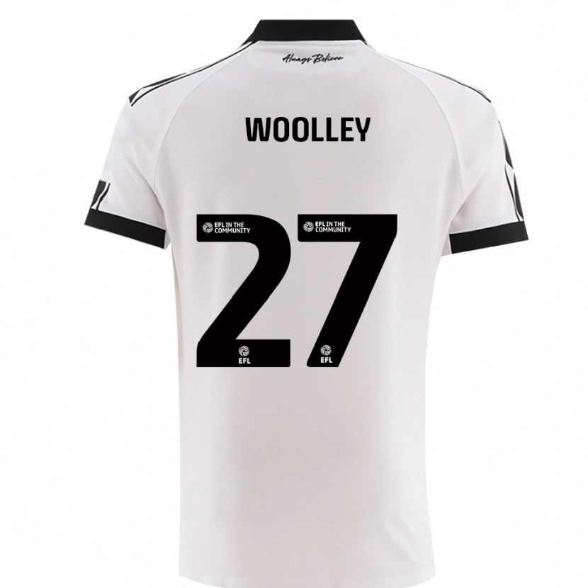Danxen Niño Camiseta Jesse Woolley #27 Blanco Negro 2ª Equipación 2025/26 La Camisa