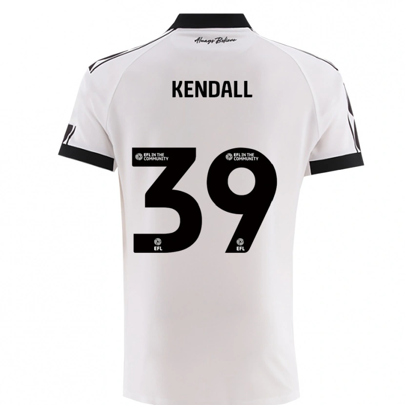 Danxen Niño Camiseta Maya Kendall #39 Blanco Negro 2ª Equipación 2025/26 La Camisa