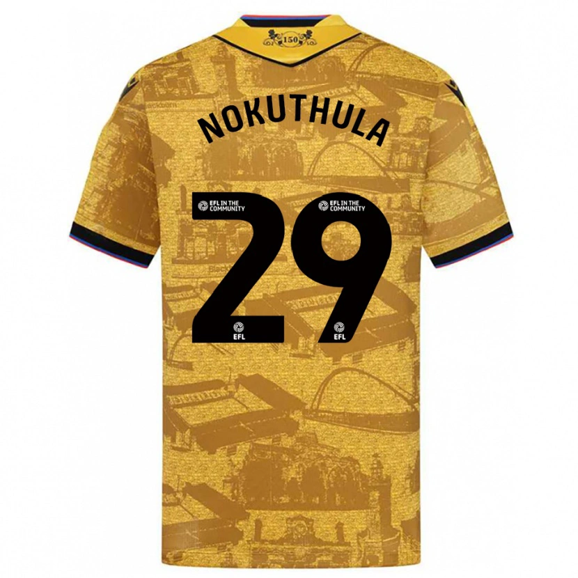 Danxen Niño Camiseta Faith Nokuthula #29 Oro Negro 2ª Equipación 2025/26 La Camisa