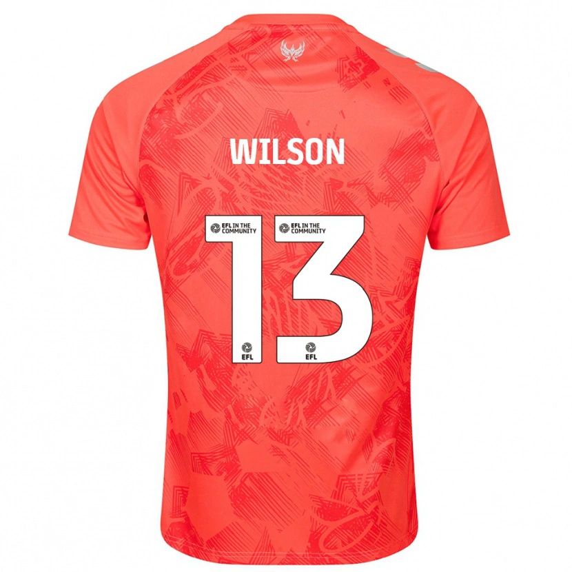 Danxen Niño Camiseta Ben Wilson #13 Naranja Blanco 2ª Equipación 2025/26 La Camisa