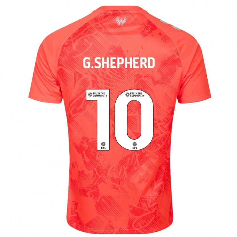 Danxen Niño Camiseta George Shepherd #10 Naranja Blanco 2ª Equipación 2025/26 La Camisa