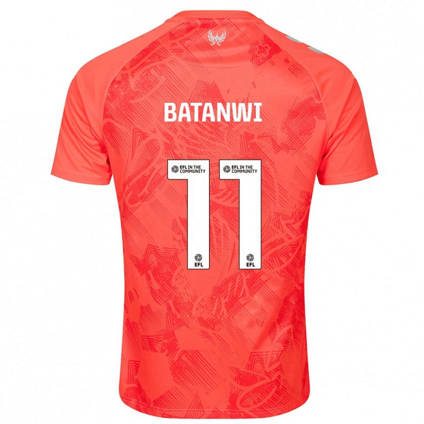 Danxen Niño Camiseta Tristen Batanwi #11 Naranja Blanco 2ª Equipación 2025/26 La Camisa