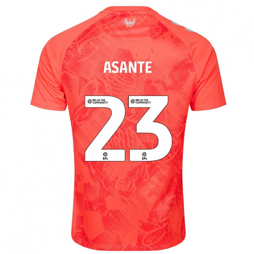 Danxen Niño Camiseta Brandon Thomas-Asante #23 Naranja Blanco 2ª Equipación 2025/26 La Camisa
