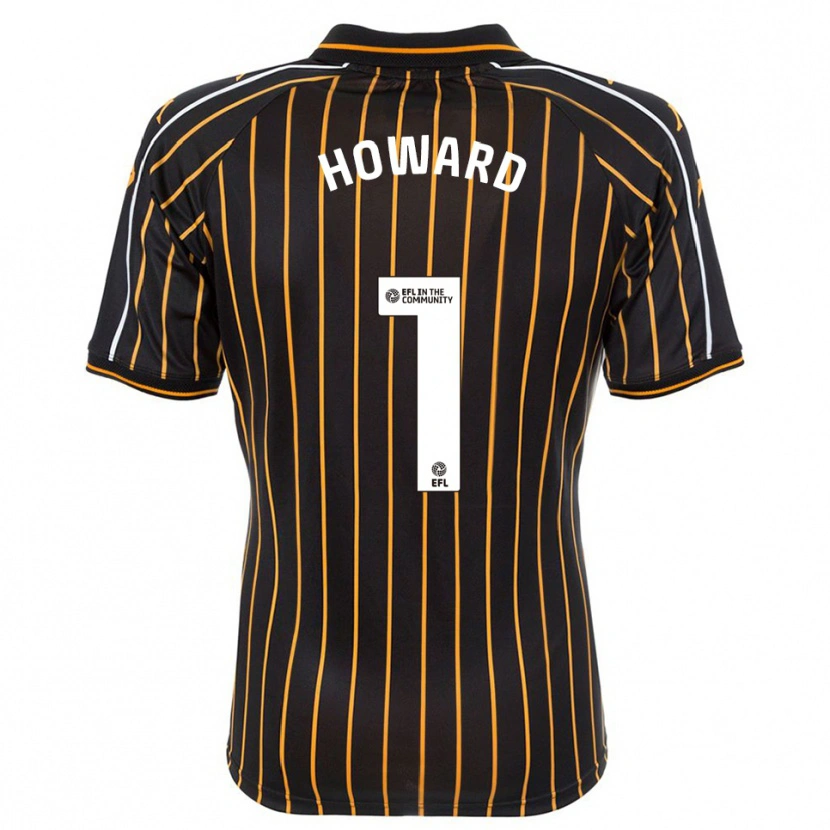 Danxen Niño Camiseta Archie Howard #1 Blanco Negro 2ª Equipación 2025/26 La Camisa
