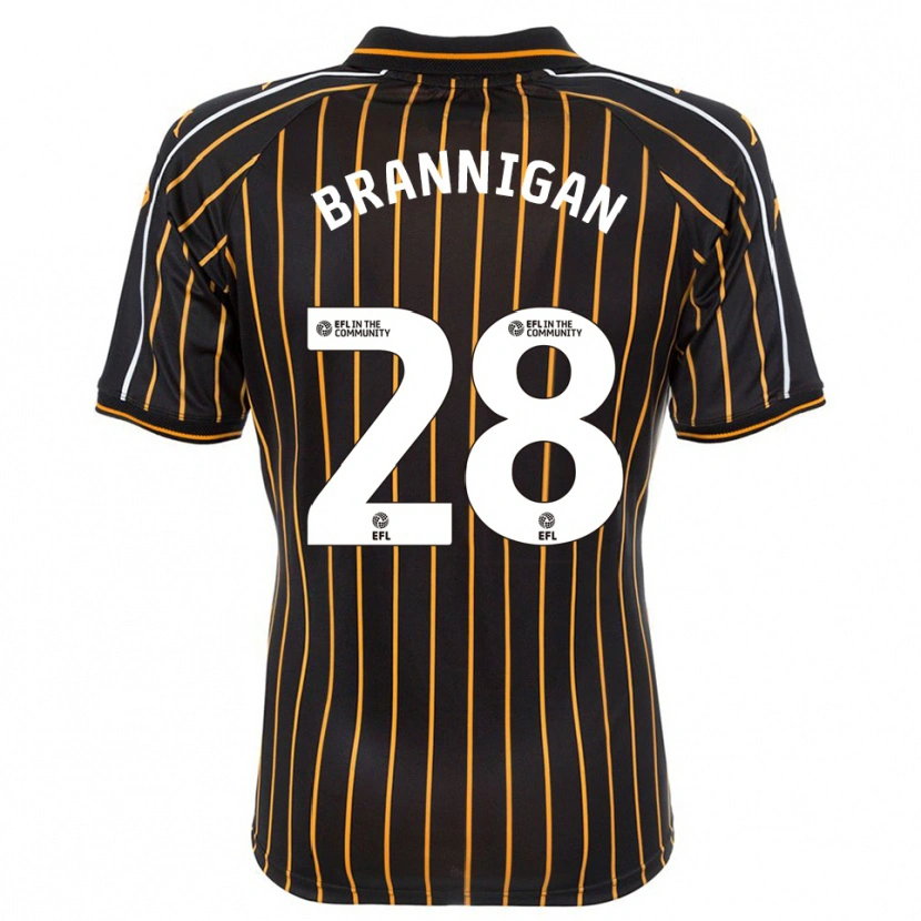 Danxen Niño Camiseta Aoife Brannigan #28 Blanco Negro 2ª Equipación 2025/26 La Camisa