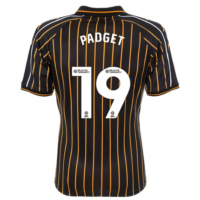 Danxen Niño Camiseta Bethany Padget #19 Blanco Negro 2ª Equipación 2025/26 La Camisa