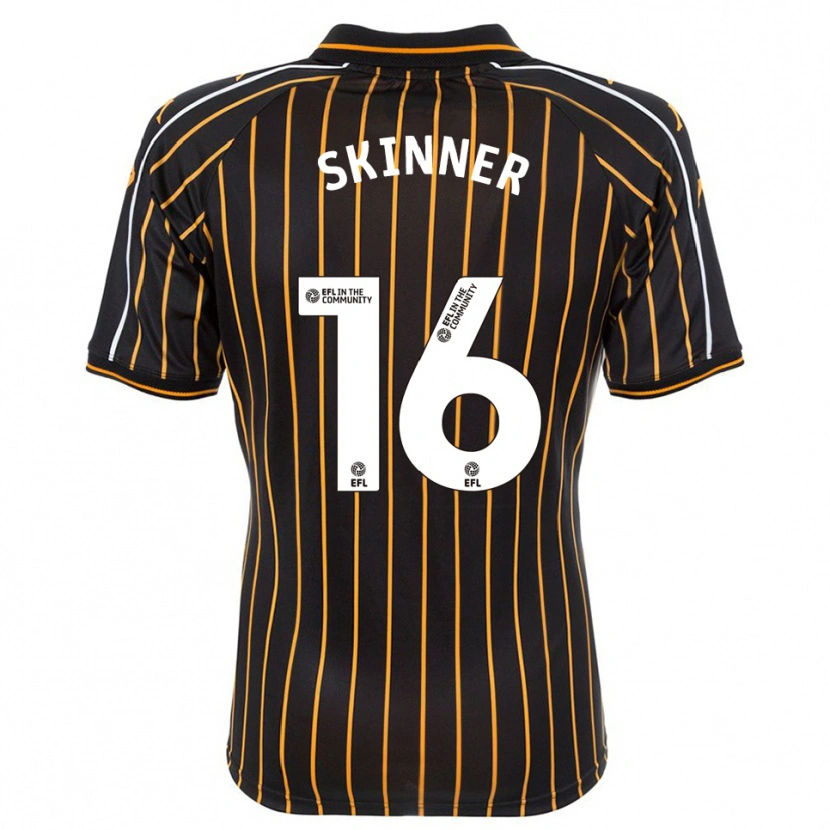 Danxen Niño Camiseta Harley Skinner #16 Blanco Negro 2ª Equipación 2025/26 La Camisa