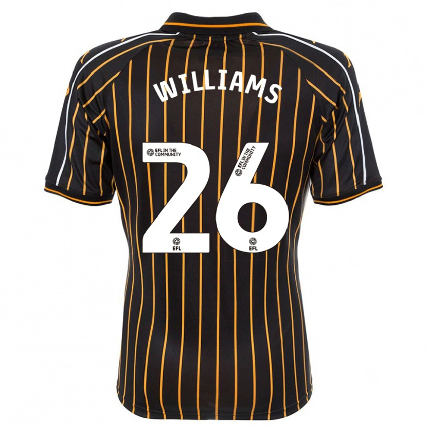 Danxen Niño Camiseta Annabel Williams #26 Blanco Negro 2ª Equipación 2025/26 La Camisa