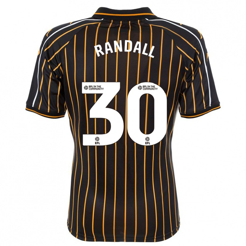 Danxen Niño Camiseta Jennifer Randall #30 Blanco Negro 2ª Equipación 2025/26 La Camisa