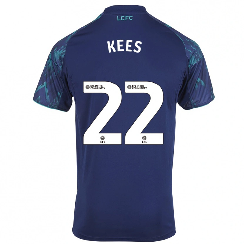 Danxen Niño Camiseta Sari Kees #22 Azul Marino Verde Blanco 2ª Equipación 2025/26 La Camisa