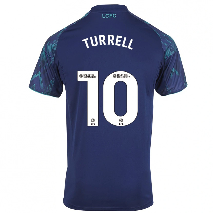 Danxen Niño Camiseta Lyndon Turrell #10 Azul Marino Verde Blanco 2ª Equipación 2025/26 La Camisa
