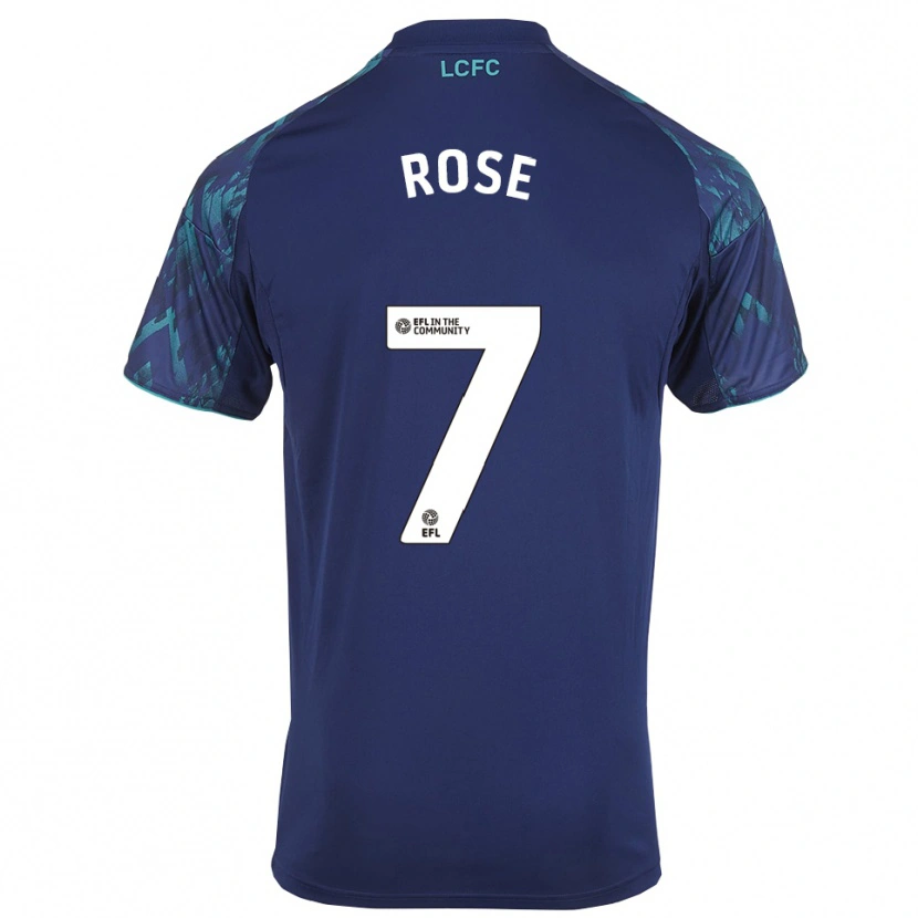 Danxen Niño Camiseta Deanne Rose #7 Azul Marino Verde Blanco 2ª Equipación 2025/26 La Camisa