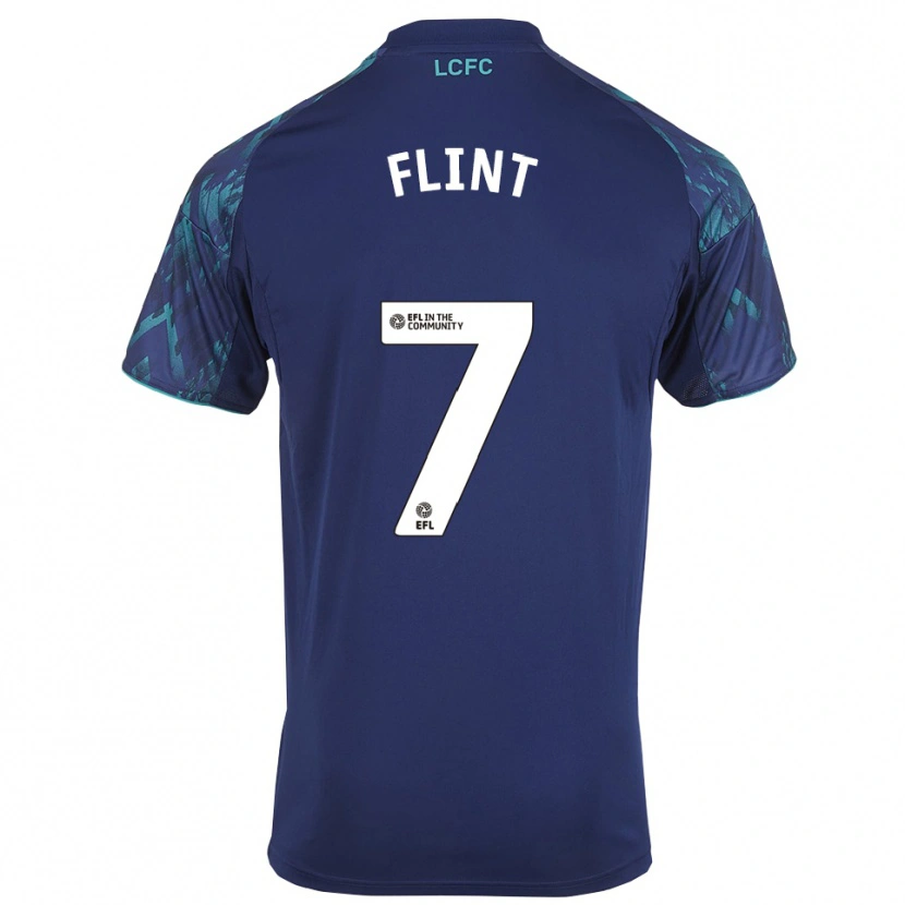 Danxen Niño Camiseta Natasha Flint #7 Azul Marino Verde Blanco 2ª Equipación 2025/26 La Camisa
