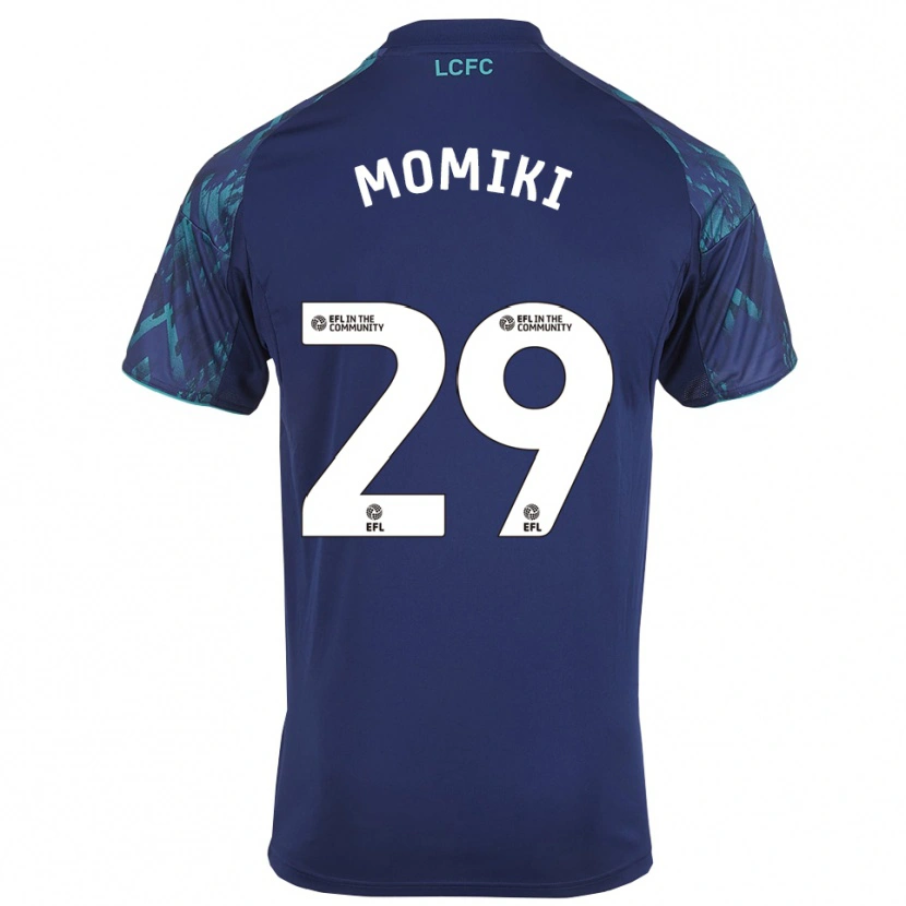 Danxen Niño Camiseta Yuka Momiki #29 Azul Marino Verde Blanco 2ª Equipación 2025/26 La Camisa
